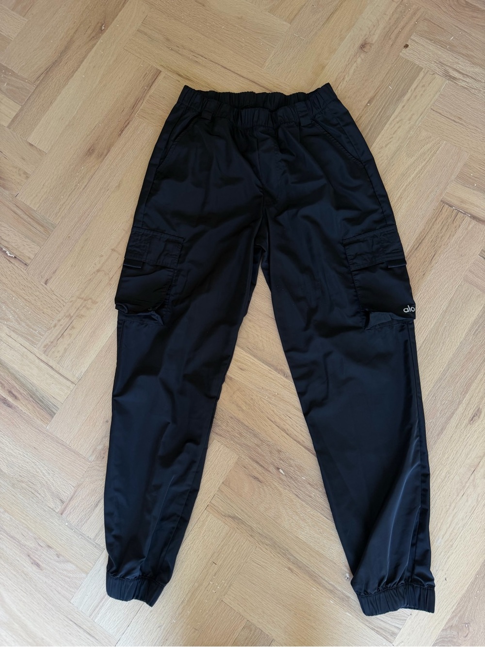 ALO Yoga Black Track Jogger Pants